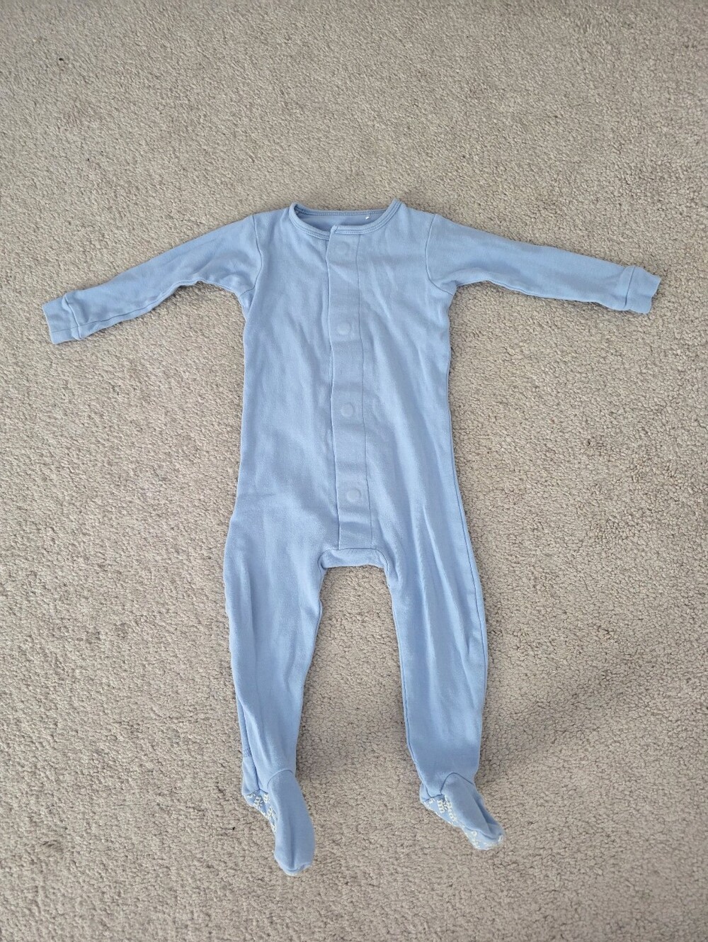 Baby Boy 12-18m Magnetic Blue Footed Pajamas/sleeper